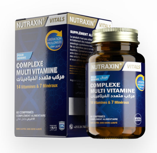Nutraxin Vitals: Complexe Multi-Vitamines pour Hommes